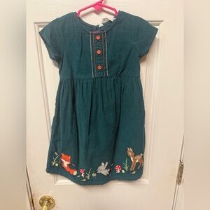 Beebay Woodland Embroidered Corduroy Dress Size 3T